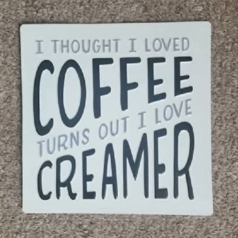 New metal Coffee Creamer Wall Art